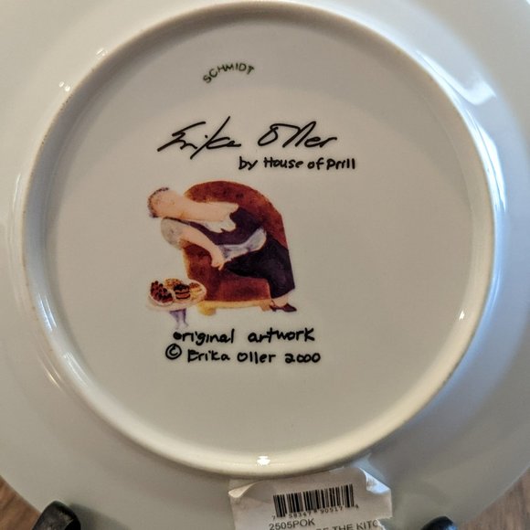 HOUSE OF PRILL Erika Oller “People Of The Kitchen” Salad Appetizer Dessert Plate - Picture 8 of 10